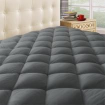 Capa de colchão Taupiri King Quilted Cooling Dark Grey