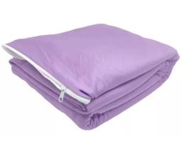 Capa De Colchão Viúva Solteirão Malha Gel Com Zíper Resistente Cama Protegida