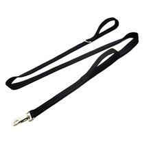 Capa de coleira para cães Geny, dupla alça acolchoada, nylon, 6 pés de comprimento, preta Capa de coleira para cães Geny, dupla alça acolchoada, nylon, 6 pés de comprimento, preta