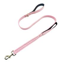 Capa de coleira para cães Geny Heavy Duty, alça acolchoada, nylon, rosa, 4 pés Capa de coleira para cães Geny Heavy Duty, alça acolchoada, nylon, rosa, 4 pés