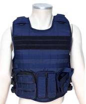 Capa de colete modular azul marinho com 03 acessorios Capa de colete modular azul marinho com 03 acessorios
