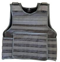 Capa de colete modular cinza chumbo padrão pmsp