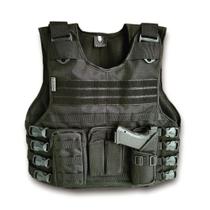 Capa de colete modular preta ripstop