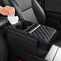 Capa de console central de carro AuraSettle 5 em 1 universal preta Capa de console central de carro AuraSettle 5 em 1 universal preta