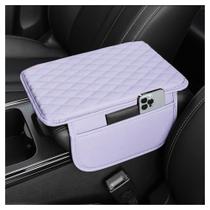 Capa de console central de carro Stacool Microfiber Leather Purple