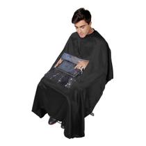 Capa de Corte Cabeleireiro Barbeiro Nylon Com Visor de Celular - Secagem Rápida