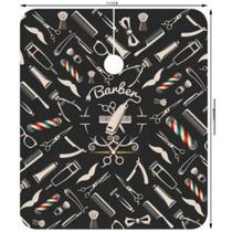 Capa De Corte Cabeleireiro Barbeiro Preta Com Desenho N003 Capa De Corte Cabeleireiro Barbeiro Preta Com Desenho N003