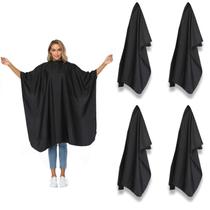 Capa de corte de cabelo para salão de beleza Minewill Waterproof Nylon, pacote com 4 unidades