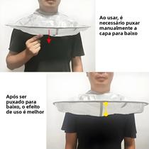 Capa De Corte De Cabelo Respirável E Dobrável Para Adultos, Ferramenta De Estilo Doméstico Para Capa De Corte De Cabelo Respirável E Dobrável Para Adultos, Ferramenta De Estilo Doméstico Para