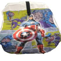 Capa de corte infantil microfibra fecho ziper capitaoamerica Capa de corte infantil microfibra fecho ziper capitaoamerica