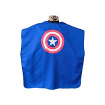 Capa de corte infantil ziper cetim - capitão america Capa de corte infantil ziper cetim - capitão america