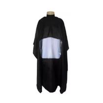 Capa de corte nylon com visor barbearia salão gola americana Capa de corte nylon com visor barbearia salão gola americana