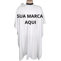 Capa de corte para salão com sua marca microfibra fexo ziper Capa de corte para salão com sua marca microfibra fexo ziper