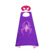 Capa de Cosplay de Halloween Infantil - Vingadores, Spiderman, Hulk e Liga da Justiça (com Máscara)