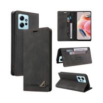 Capa De Couro Anti-Furto Com Flip Magnético Para Xiaomi Redmi Note 14 Pro+ 13 12S 11S 11 pro Com