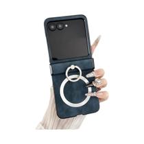 Capa De Couro Antichoque Com Carregamento Sem Fio Para Motorola Razr 50 40 Ultra 60 Com Proteção De