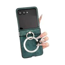 Capa De Couro Antichoque Com Carregamento Sem Fio Para Motorola Razr 50 40 Ultra 60 Com Proteção De