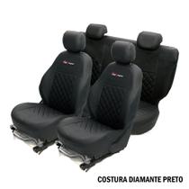 Capa de Couro Banco Diamante Ford New Fiesta Hatch 2012