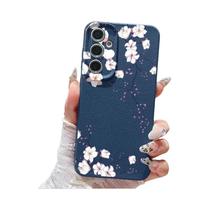 Capa De Couro Com Estampa Floral Para Samsung Galaxy S26 S25 S24 S23 S22 Ultra A57 A17 A37 A56 A55