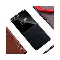 Capa De Couro Com Padrão De Bambu Para Samsung Galaxy Z Flip 7 6 5 4 3 5G