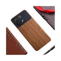 Capa de Couro com Padrão de Bambu para Xiaomi Poco F6 Pro, X6, F5 e M5S