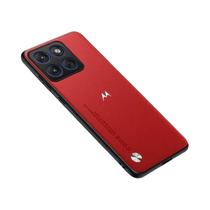Capa De Couro Com Padrão De Fibra De Carbono Para Motorola Edge Series, Capa Traseira Macia