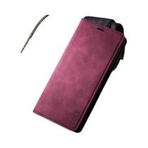 Capa De Couro Com Slot Para Cartões E Fecho Magnético Para Samsung Galaxy S24 Ultra S23 S22 S21 A05s