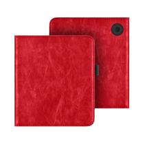 Capa De Couro De 7 Polegadas Para KOBO Libra Color Libra 2 Libra H2O Com Alça De Mão Suporte E Slot