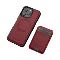 Capa De Couro Destacável Para iPhone 16 17 Air 16E 15 14 13 12 11 pro XS Max XR 8 plus SE Mini Com