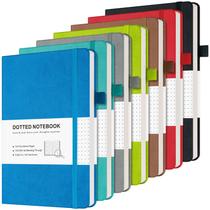 Capa de couro Dotted Journal A5 120gsm 160p, pacote com 7