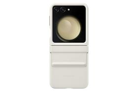 Capa de Couro Ecológico Creme para Samsung Galaxy Z Flip5 Capa de Couro Ecológico Creme para Samsung Galaxy Z Flip5