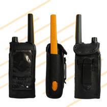 Capa De Couro Flexível com Clip Para Rádio Comunicador T400BR T470BR