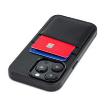 Capa de Couro Genuíno Dockem para iPhone 14 Pro - Preta