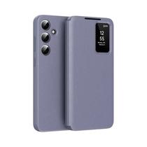 Capa De Couro Inteligente Para Samsung S25 S24 S23 S22 Ultra A55 A56 Com Função De Atender Chamadas