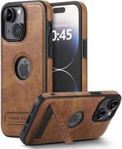 Capa de Couro KSELF com Suporte para iPhone 13/14 (6.1") Capa de Couro KSELF com Suporte para iPhone 13/14 (6.1")