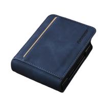 Capa De Couro Luxuosa Retro Para Samsung Galaxy Z Flip 7 6 5 4 3 Flip7 FE Flip6 5G Flip5 Com Slot