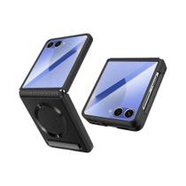 Capa De Couro Magnética Com Suporte E Proteção De Dobradiça Para Samsung Galaxy Z Flip7 FE 6 5 Com