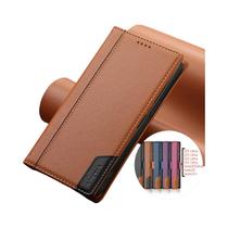 Capa De Couro Magnética Para Samsung Galaxy S26 S25 Edge Ultra, Capa Flip Para S24 S23 S22 S21 FE