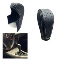 Capa de Couro Manopla Câmbio Automático Bmw Serie 1 116i 118i 120i 128i 2010 2011 2012 Capa de Couro Manopla Câmbio Automático Bmw Serie 1 116i 118i 120i 128i 2010 2011 2012