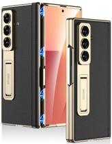 Capa de couro Miimall para Samsung Galaxy Z Fold 7 com suporte