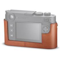 Capa de Couro para Câmera Leica M11 Meio Estojo Cognac