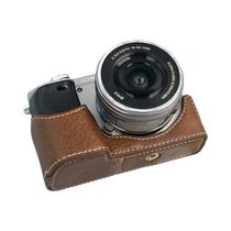 Capa de Couro para Câmera Sony Alpha A6000 - Com Sapata Quente Aberta