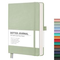 Capa de Couro para Notebook RETTACY A5 - 256 Páginas Pontilhadas (120g)