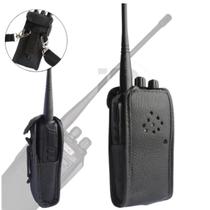Capa De Couro Para Rádio Comunicador Motorola Ep450 E Dep 450