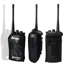Capa De Couro Protetora Para Rádio Comunicador Baofeng 777S / 888S