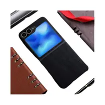 Capa De Couro PU Com Padrão De Bambu Para Samsung Galaxy Z Flip 7 FE 6 5 4 3 5G