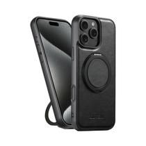 Capa De Couro PU Com Suporte Giratório Magnético Forte MagSafe Para Carregamento Sem Fio Para iPhone Capa De Couro PU Com Suporte Giratório Magnético Forte MagSafe Para Carregamento Sem Fio Para iPhone