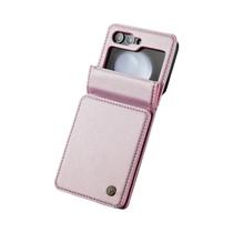 Capa De Couro PU Magnética De Luxo Para Samsung Galaxy Z Flip 5 6 7 Com Porta-Cartões E Bolso