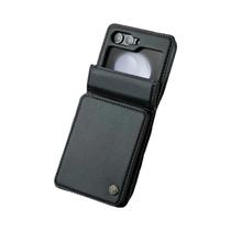 Capa De Couro PU Magnética De Luxo Para Samsung Galaxy Z Flip 5 6 7 Com Porta-Cartões