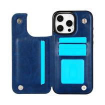 Capa De Couro PU Para iPhone 16 15 14 13 12 Mini 11 pro Max Com Suporte Para Cartão E Fecho